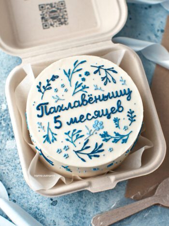 Заказать бенто-торт с цветочным узором в Лобне | Торто Латорта